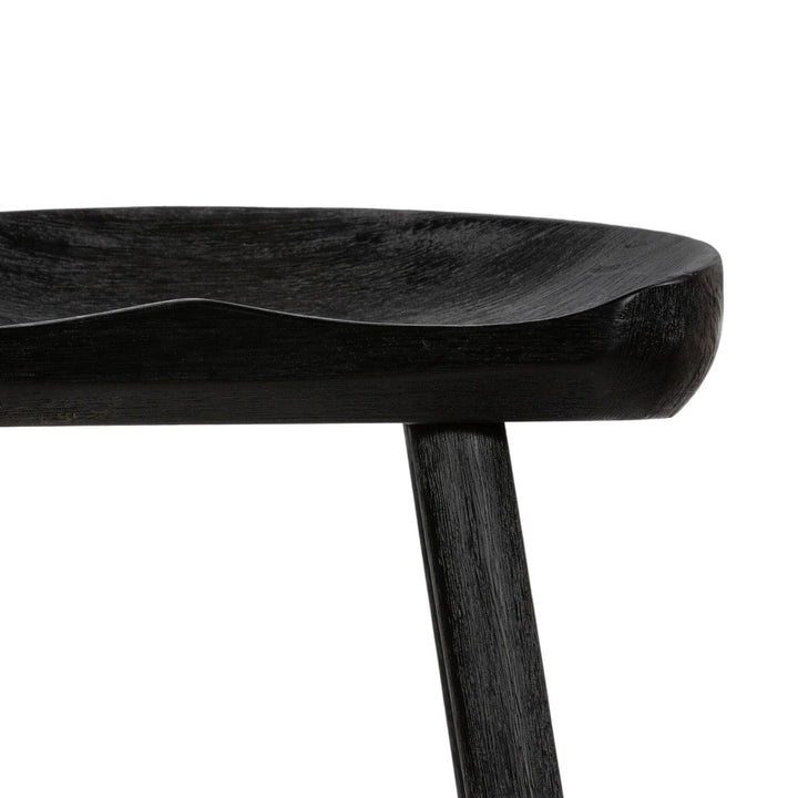 Bradley Counter Stool - Matte Black Parawood