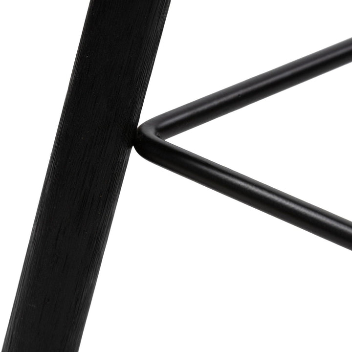 Bradley Counter Stool - Matte Black Parawood