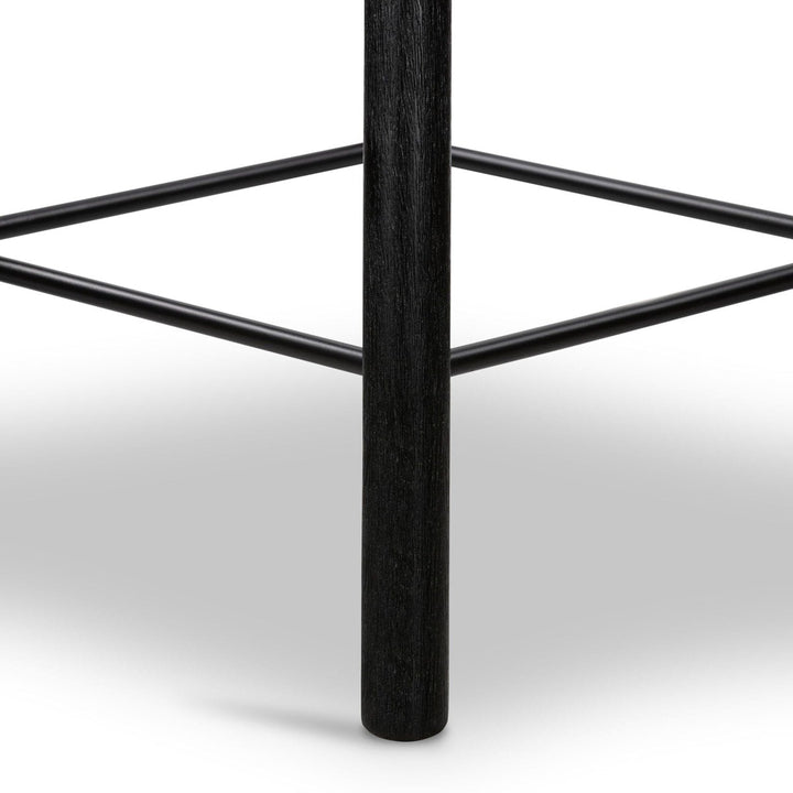 Bradley Counter Stool - Matte Black Parawood