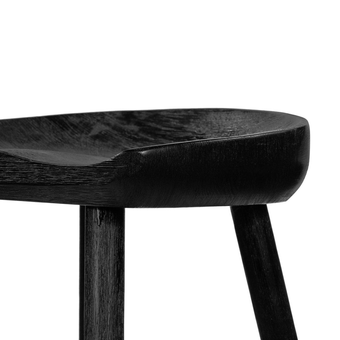 Bradley Counter Stool - Matte Black Parawood