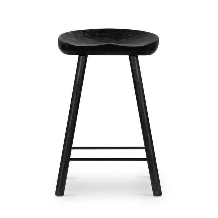 Bradley Counter Stool - Matte Black Parawood