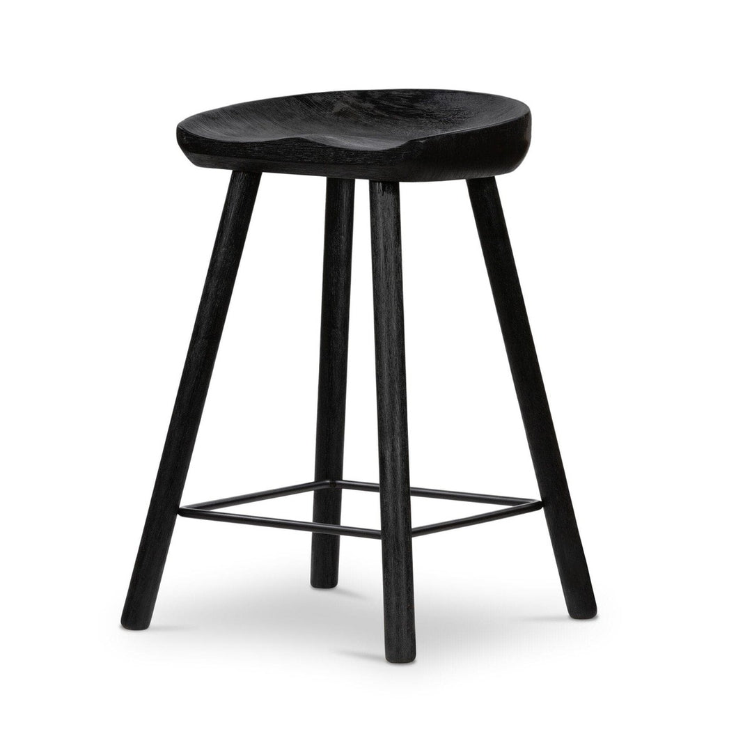 Bradley Counter Stool - Matte Black Parawood