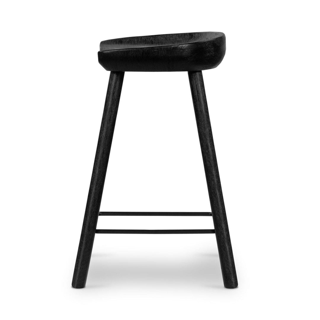 Bradley Counter Stool - Matte Black Parawood