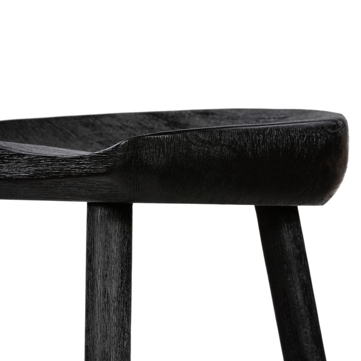 Bradley Bar Stool - Matte Black Parawood