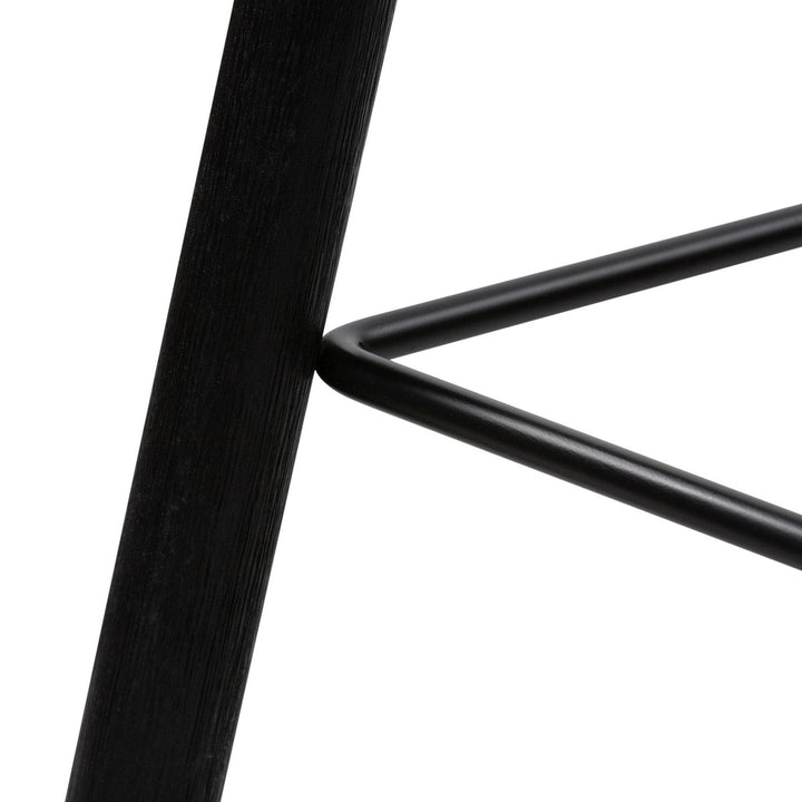 Bradley Bar Stool - Matte Black Parawood