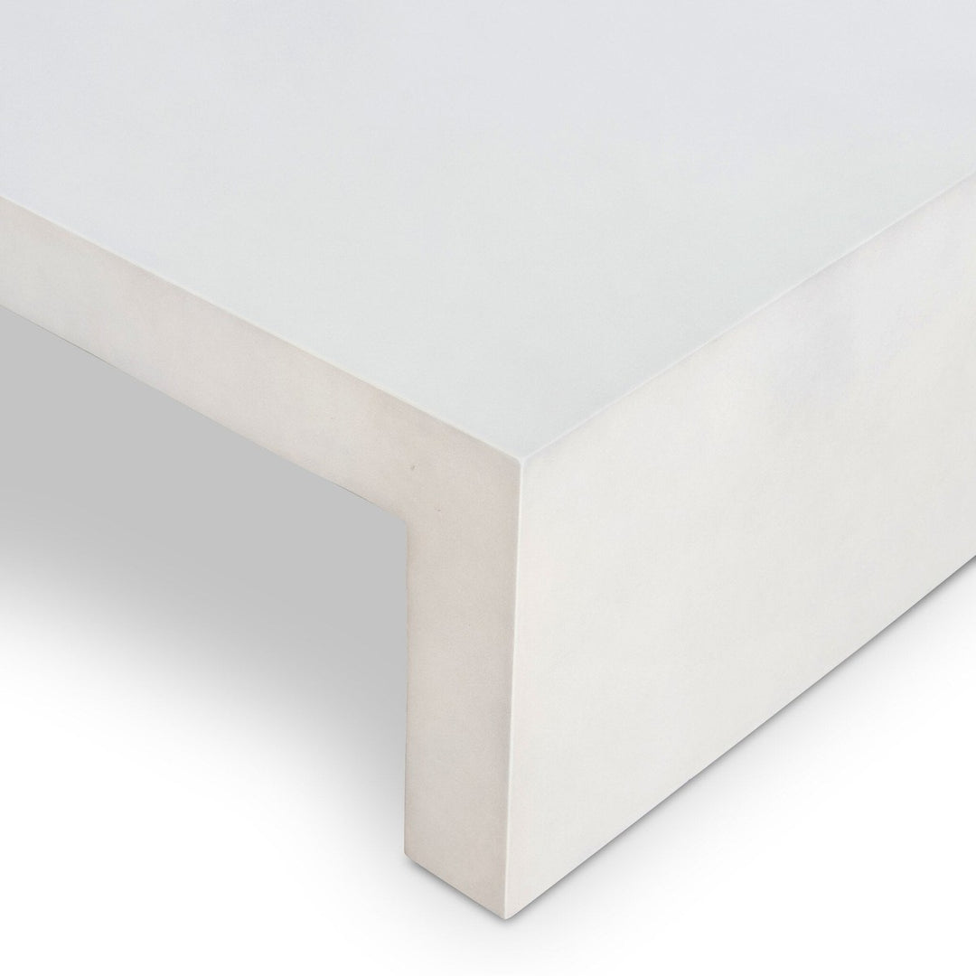 Palmer Coffee Table - White Concrete