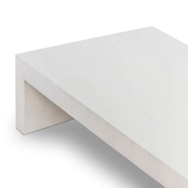 Palmer Coffee Table - White Concrete