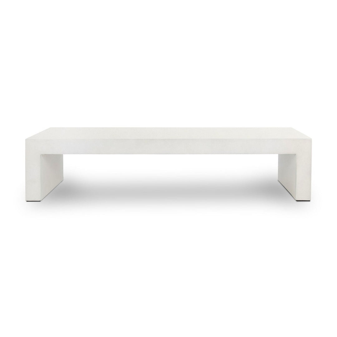 Palmer Coffee Table - White Concrete