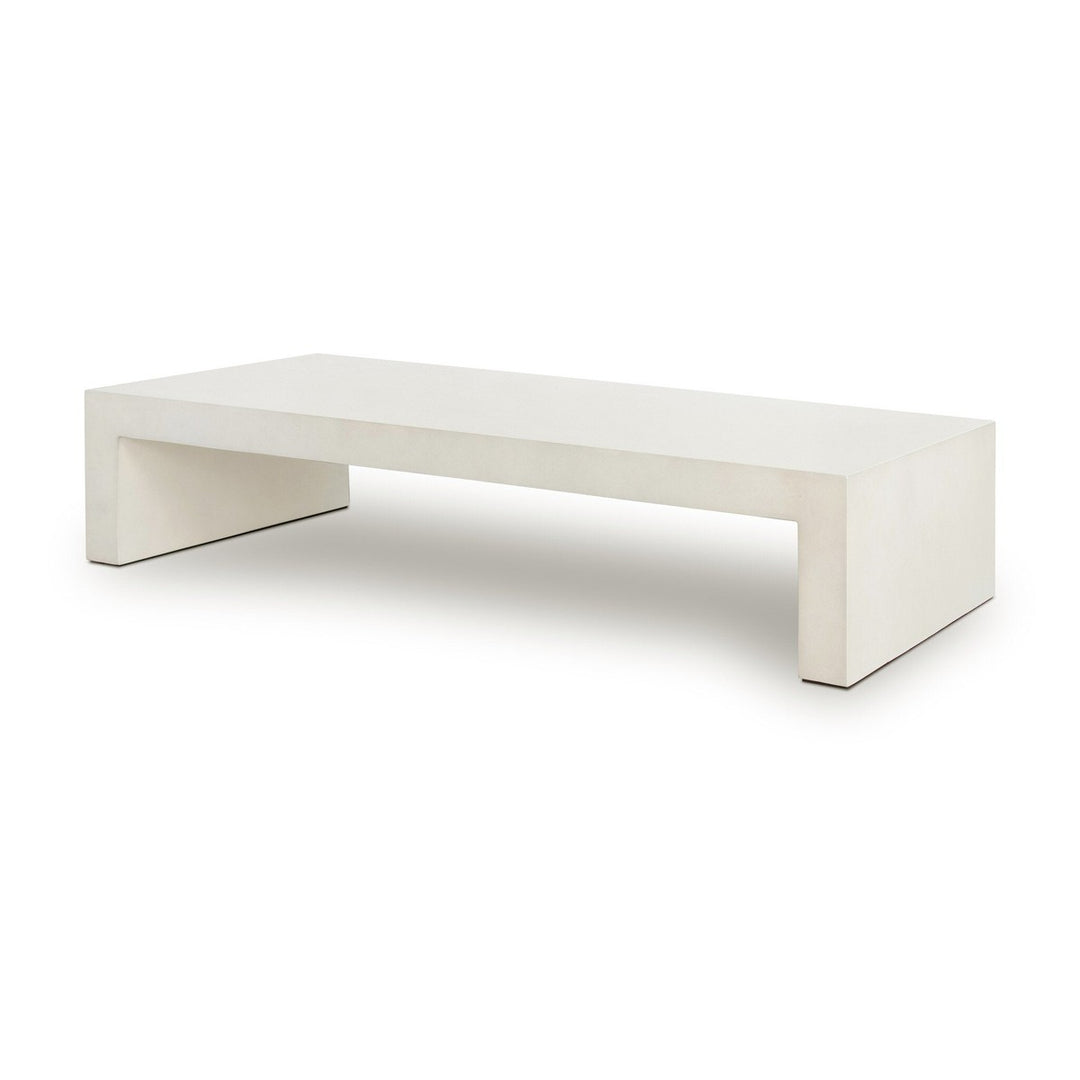 Palmer Coffee Table - White Concrete