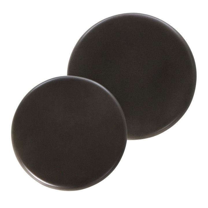 Canyon Concrete Accent Tables, Set Of 2 - Dark Grey