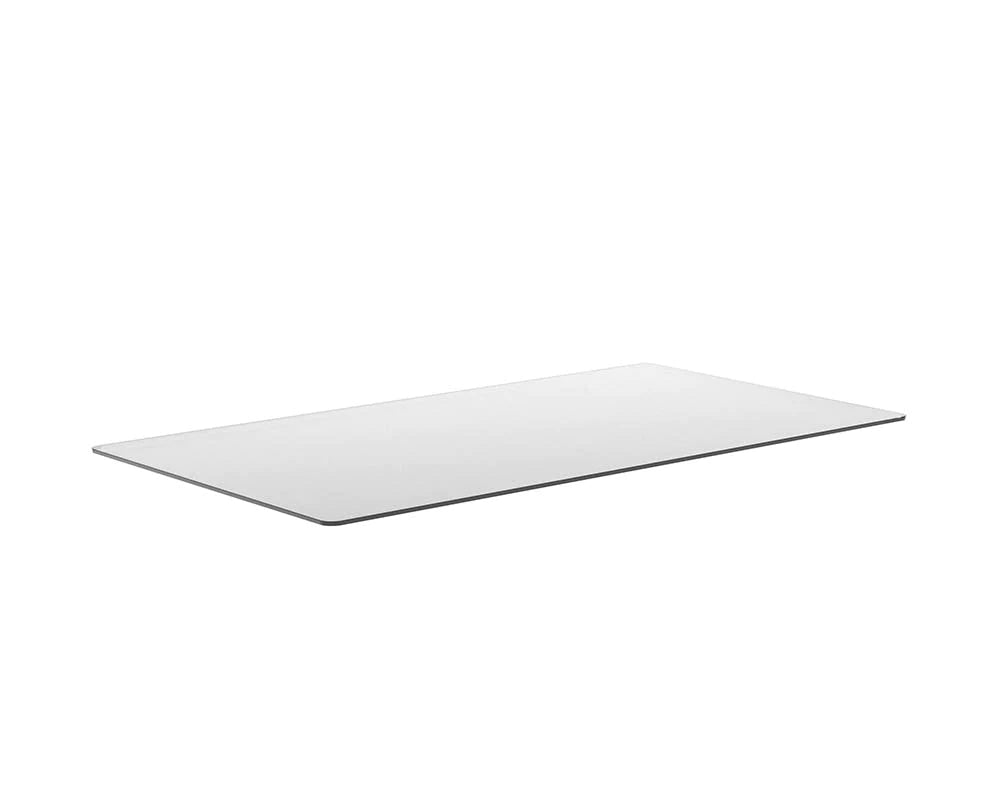 Glass Dining Table Top - Rectangular - Smoke Grey - 86.5" HDR