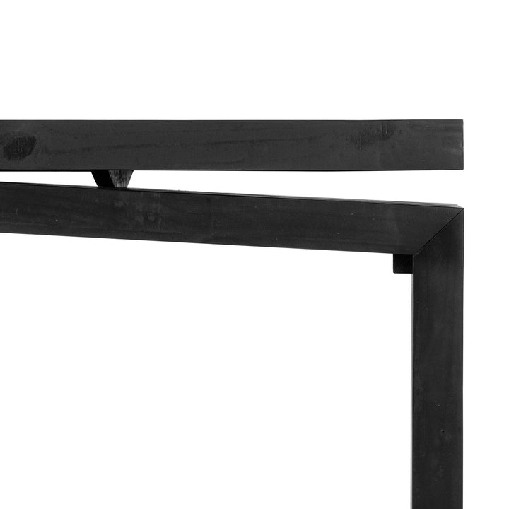 Matthew 79" Console Table - Aged Black Pine