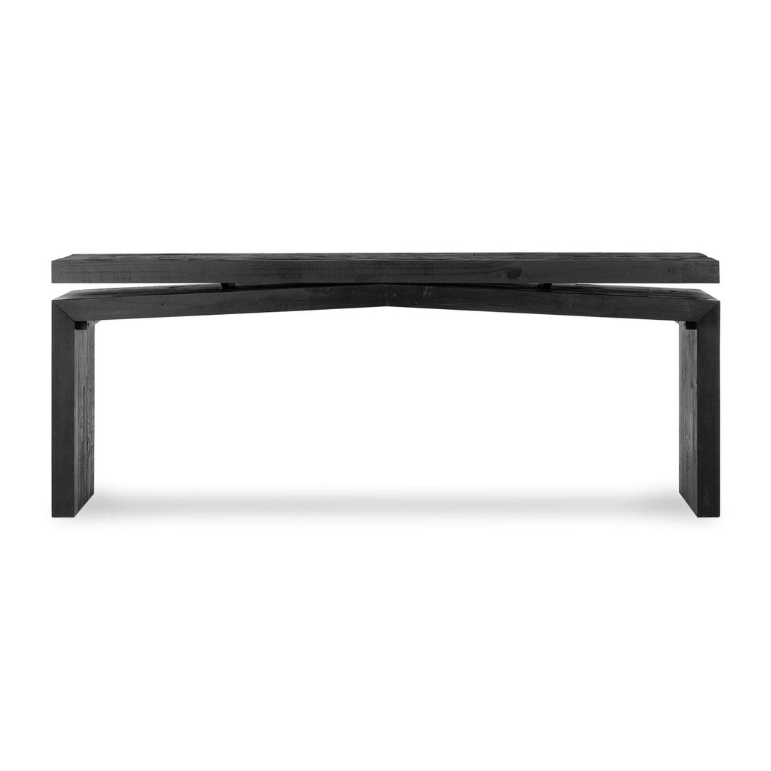 Matthew 79" Console Table - Aged Black Pine