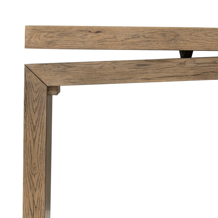 Bennett 79" Oak Console Table - Rustic Grey