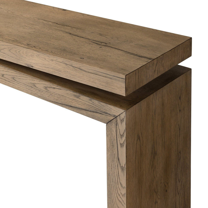 Bennett 79" Oak Console Table - Rustic Grey