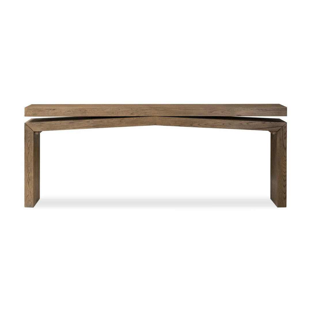 Bennett 79" Oak Console Table - Rustic Grey