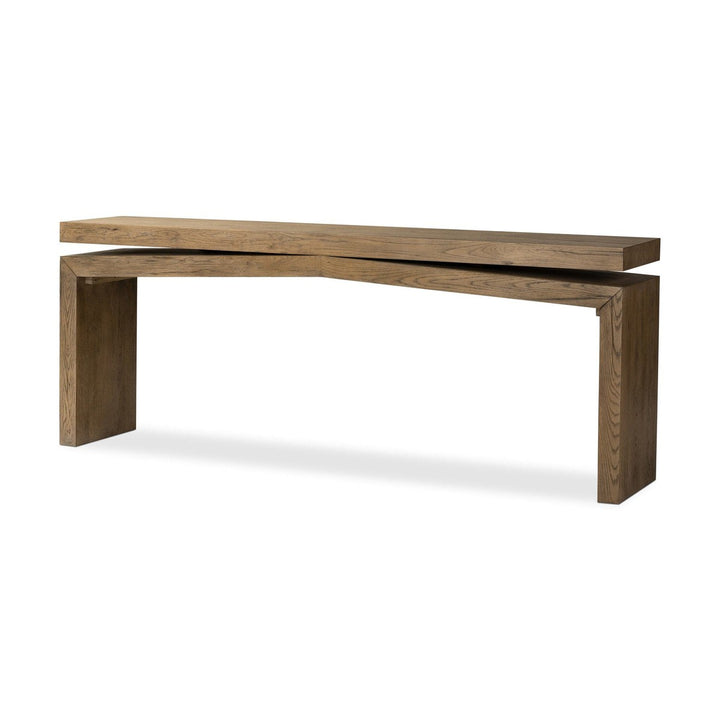 Bennett 79" Oak Console Table - Rustic Grey