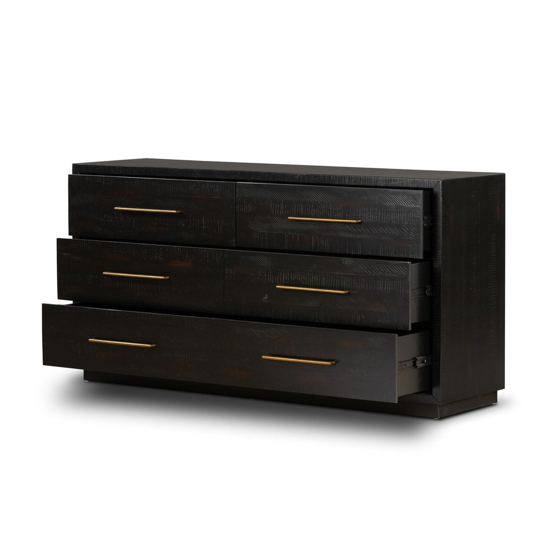 Sasha 6 Drawer Dresser - Burnished Black