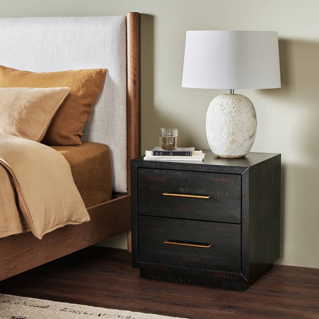 Sasha Nightstand - Burnished Black