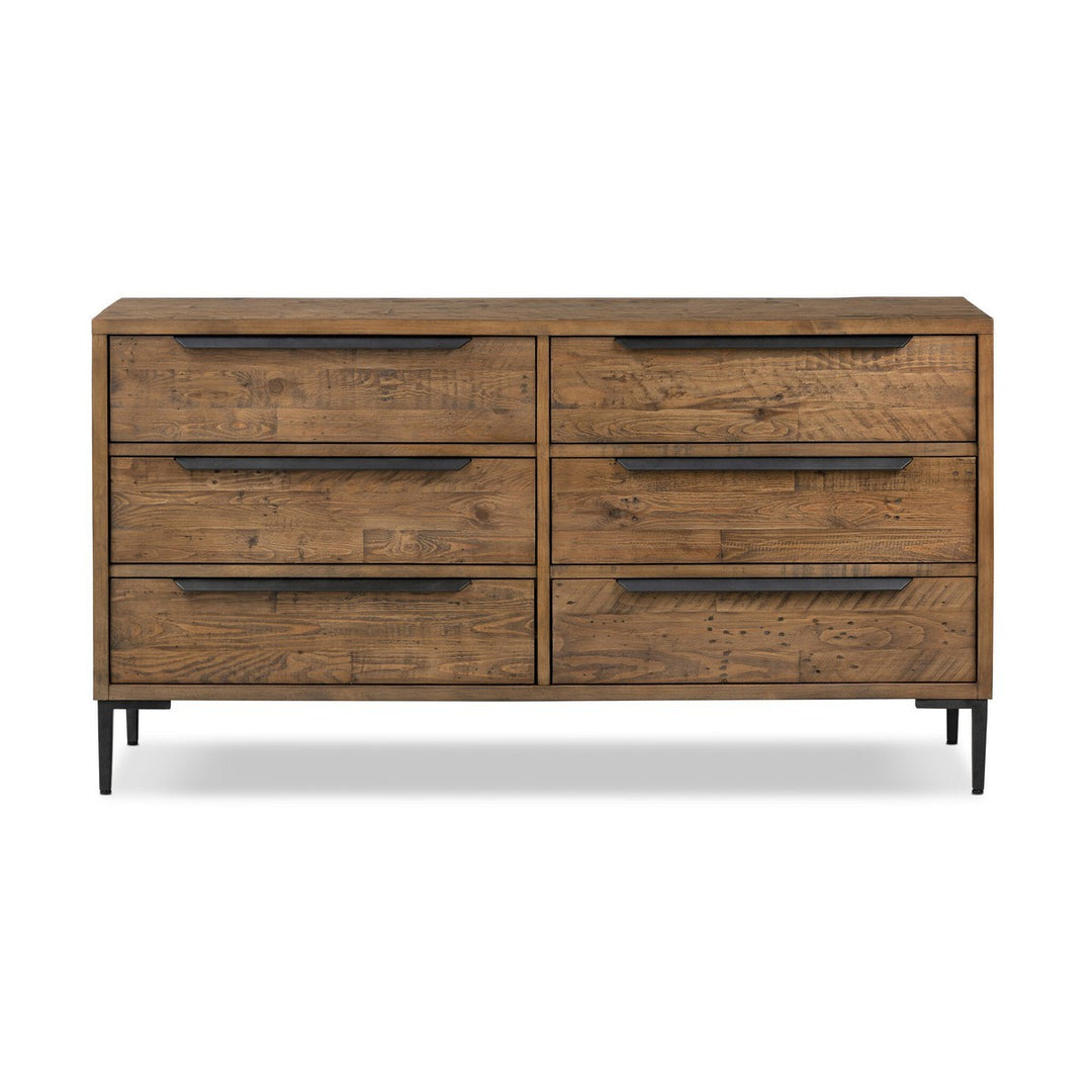 Wyatt 6 Drawer Dresser - Rustic Sandalwood