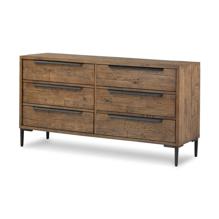 Wyatt 6 Drawer Dresser - Rustic Sandalwood