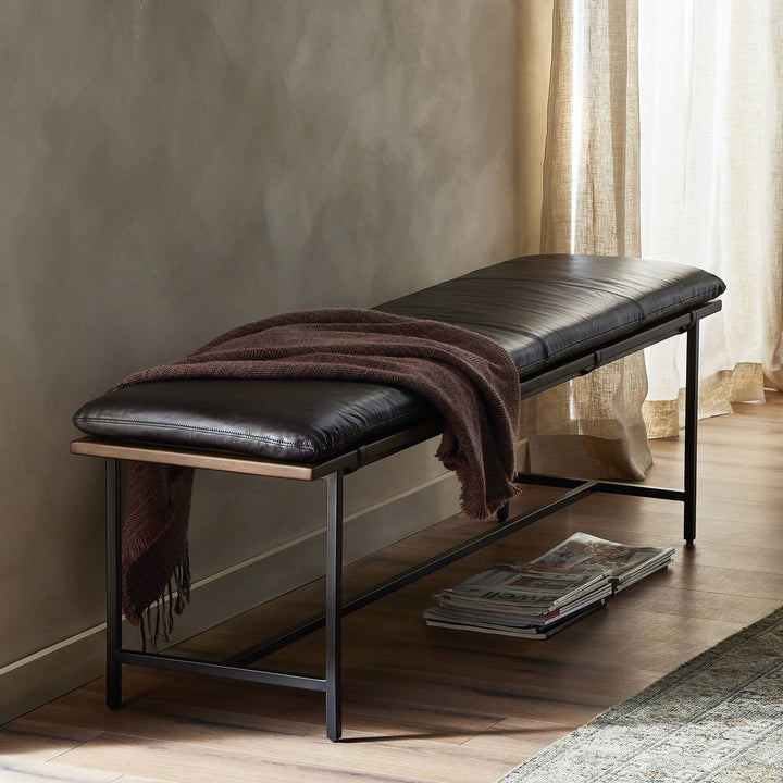 Sabine Accent Bench - Sonoma Black