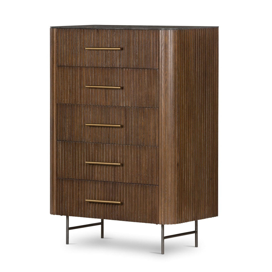 Franklin 5 Drawer Dresser - Terra Brown Oak