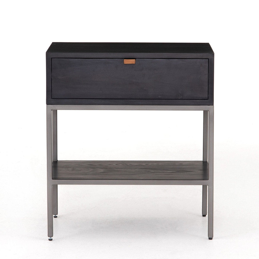 Troy Nightstand - Black Wash Poplar