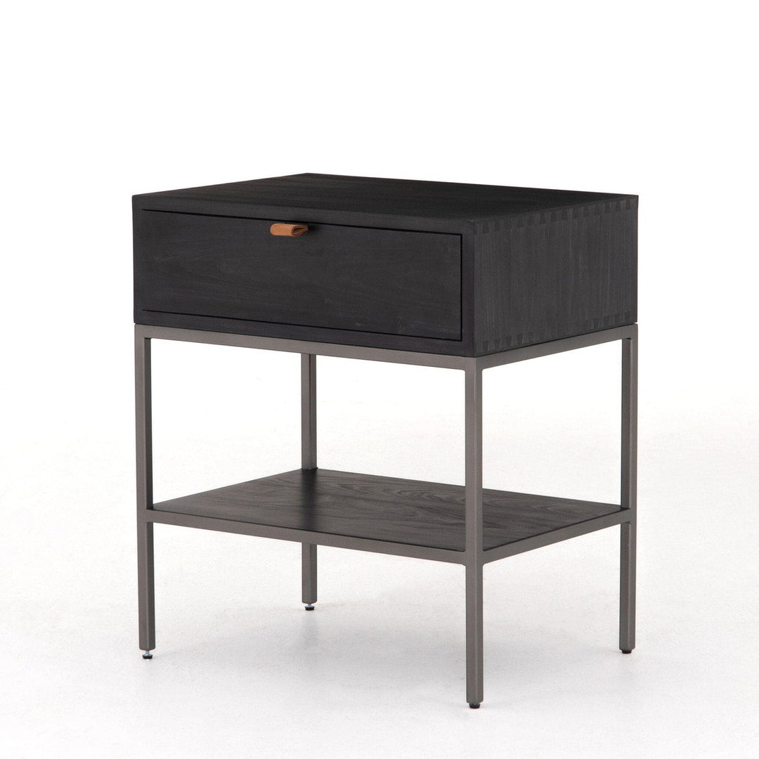 Troy Nightstand - Black Wash Poplar