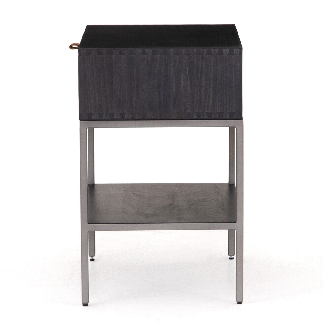 Troy Nightstand - Black Wash Poplar