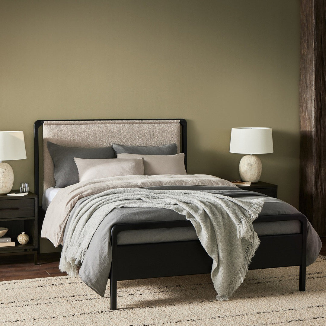 Rosewood Bed - Knoll Sand- King