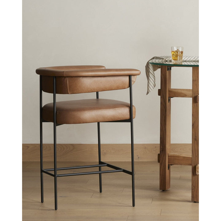 Carrie Counter Stool - Chaps Saddle - Open Box