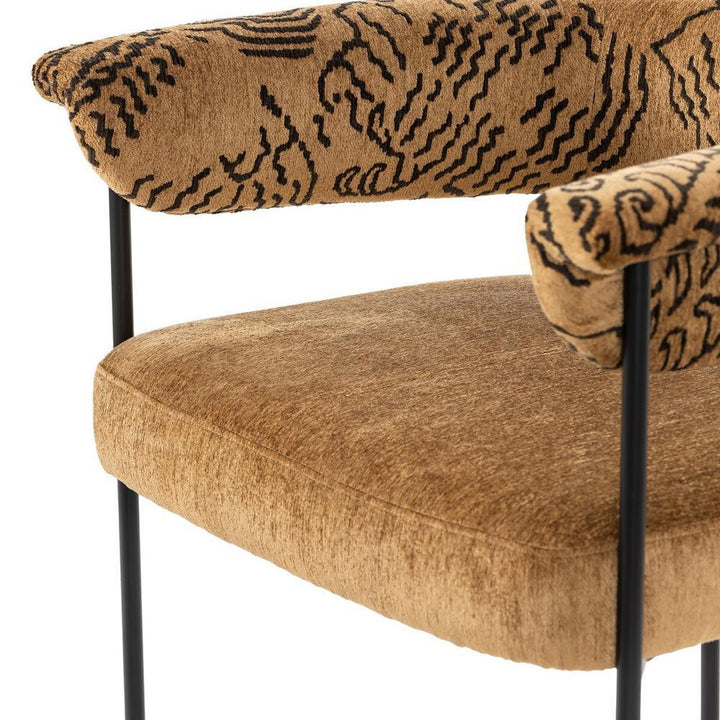 Carrie Dining Chair: Balkan Ochre