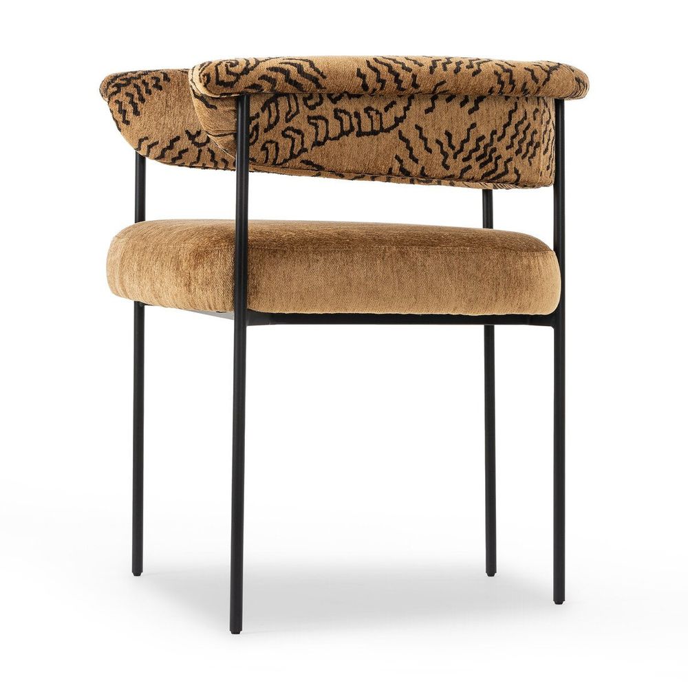 Carrie Dining Chair: Balkan Ochre