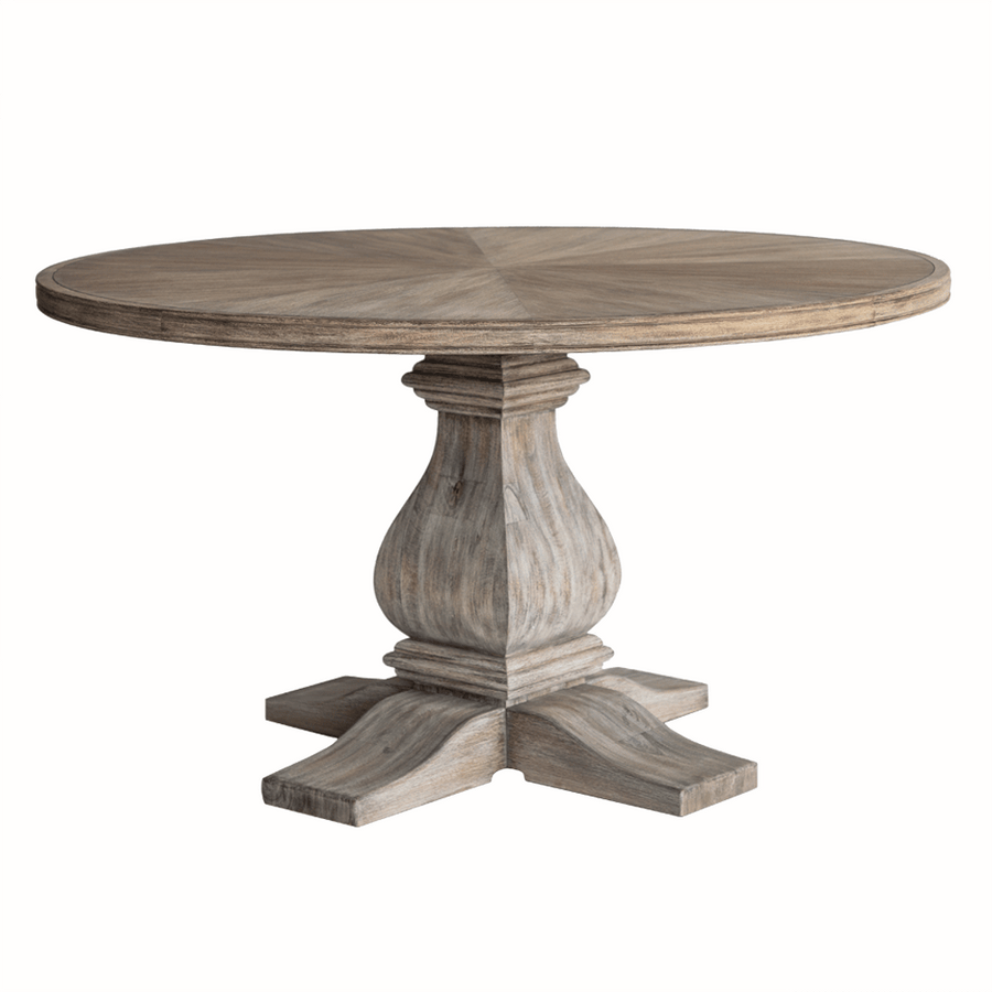 Cary Dining Table-Oliver Home-OliverH-1085-09-Dining TablesWeathered-1-France and Son