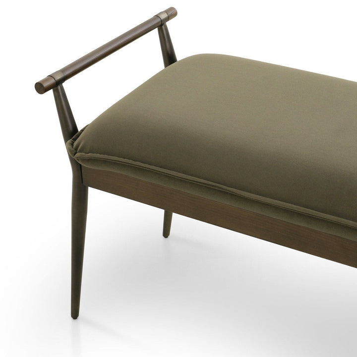 Caroline Bench - Modern Velvet Loden