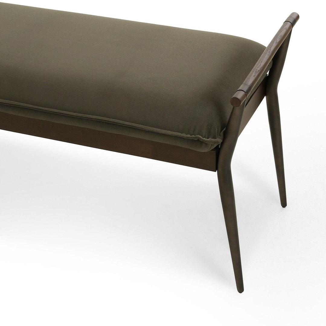 Caroline Bench - Modern Velvet Loden