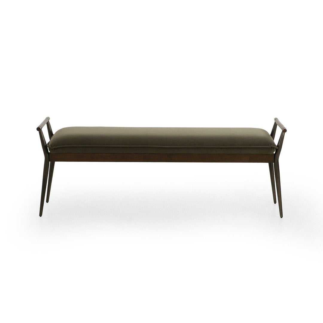 Caroline Bench - Modern Velvet Loden