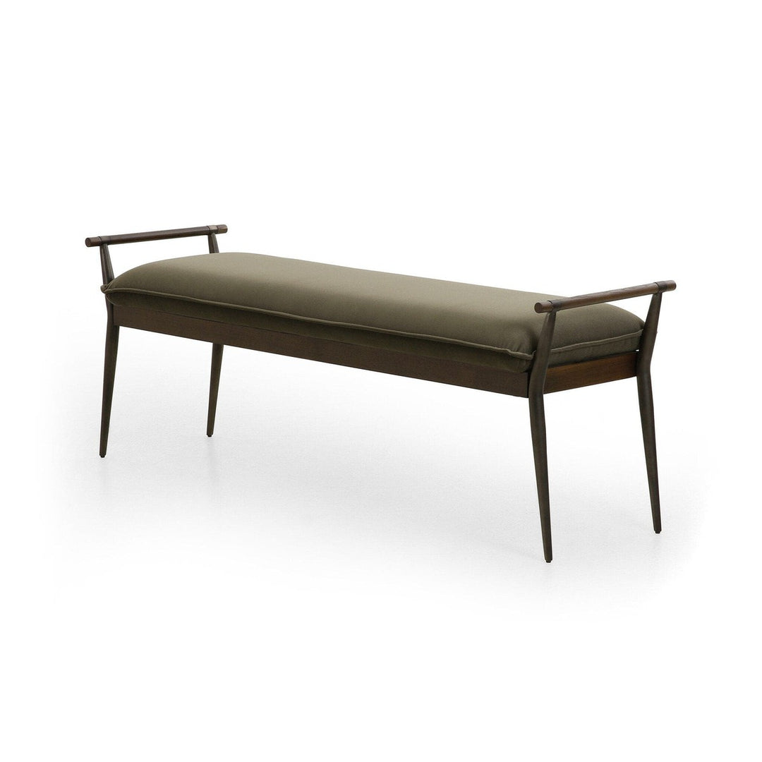 Caroline Bench - Modern Velvet Loden