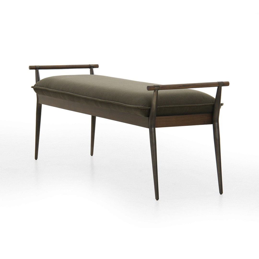 Caroline Bench - Modern Velvet Loden