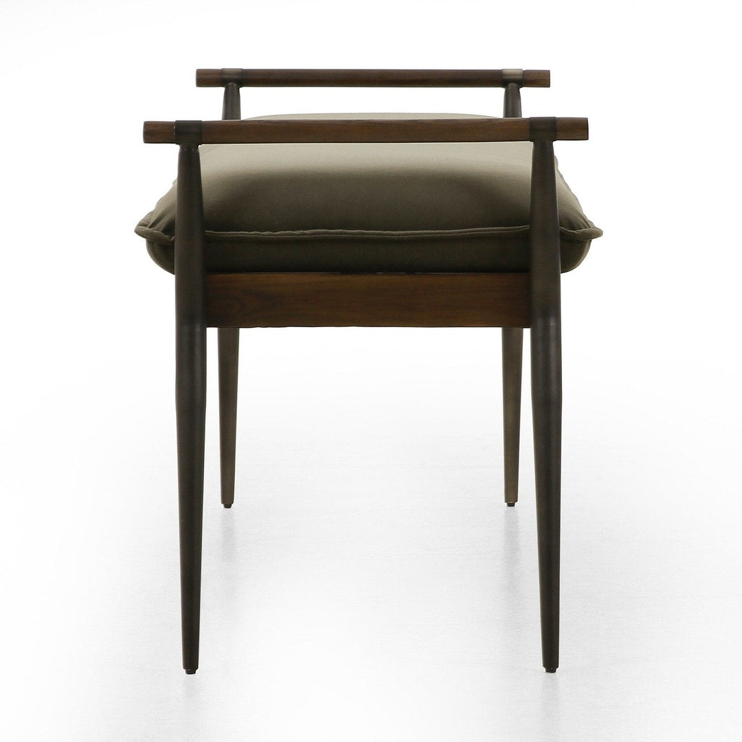 Caroline Bench - Modern Velvet Loden