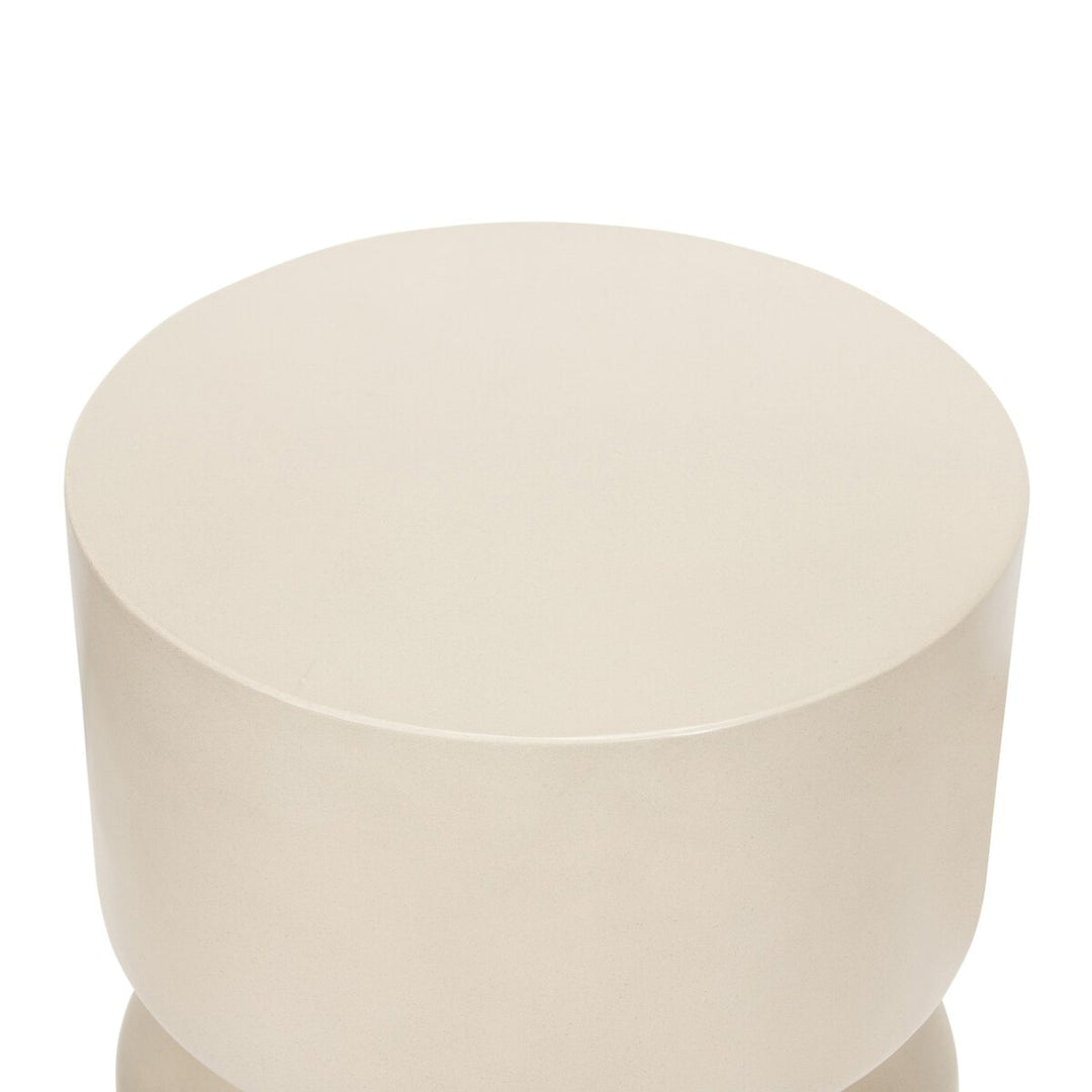 Layla Outdoor End Table - Parchment White