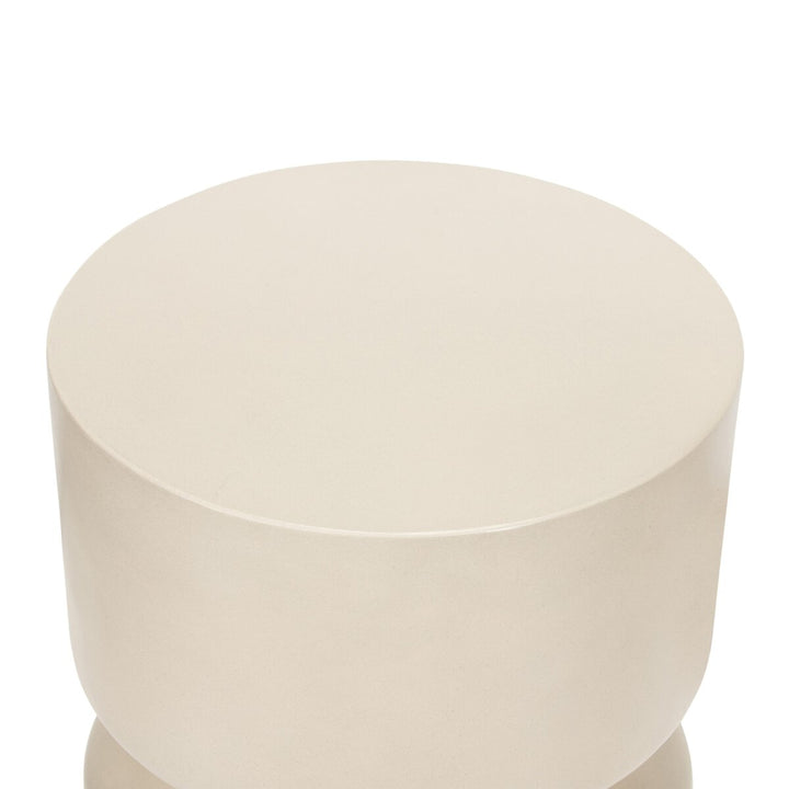 Layla Outdoor End Table - Parchment White