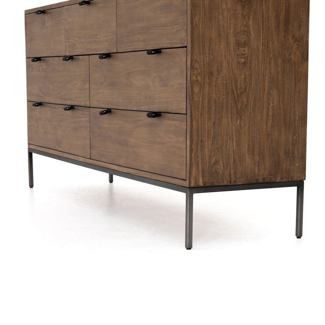 Troy 7 Drawer Dresser - Auburn Poplar