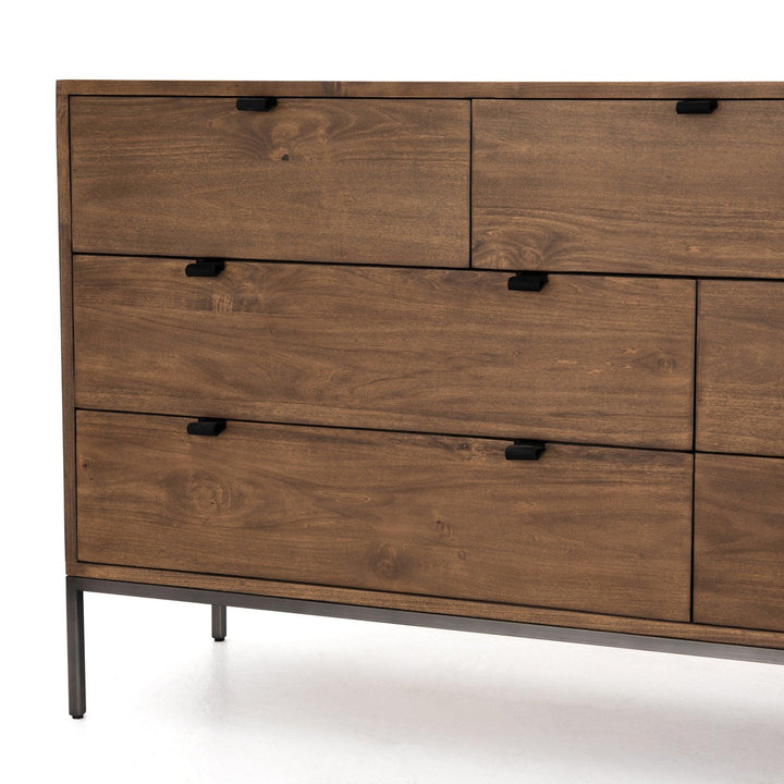 Troy 7 Drawer Dresser - Auburn Poplar