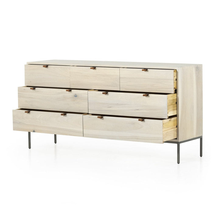 Troy 7 Drawer Dresser - Dove Poplar