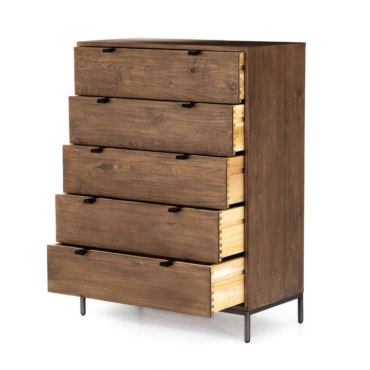 Troy 5 Drawer Dresser - Auburn Poplar