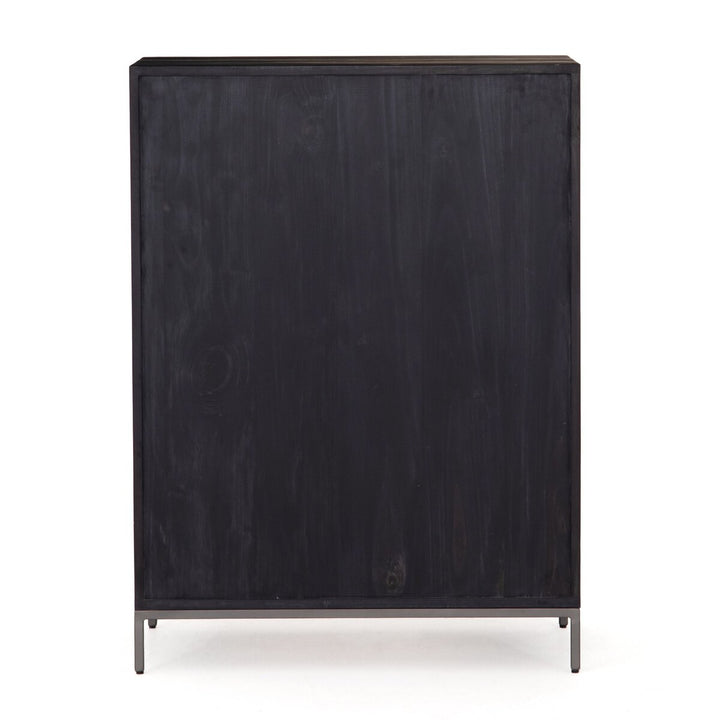 Troy 5 Drawer Dresser - Black Wash Poplar