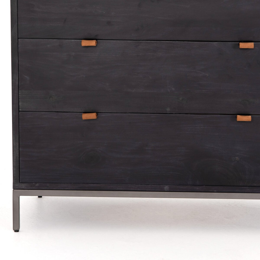 Troy 5 Drawer Dresser - Black Wash Poplar