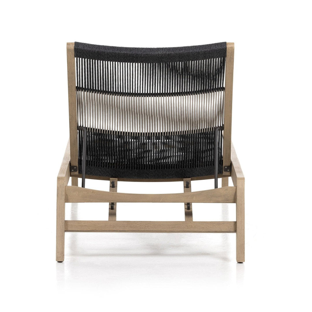 Justin Outdoor Chaise - Dark Grey Rope